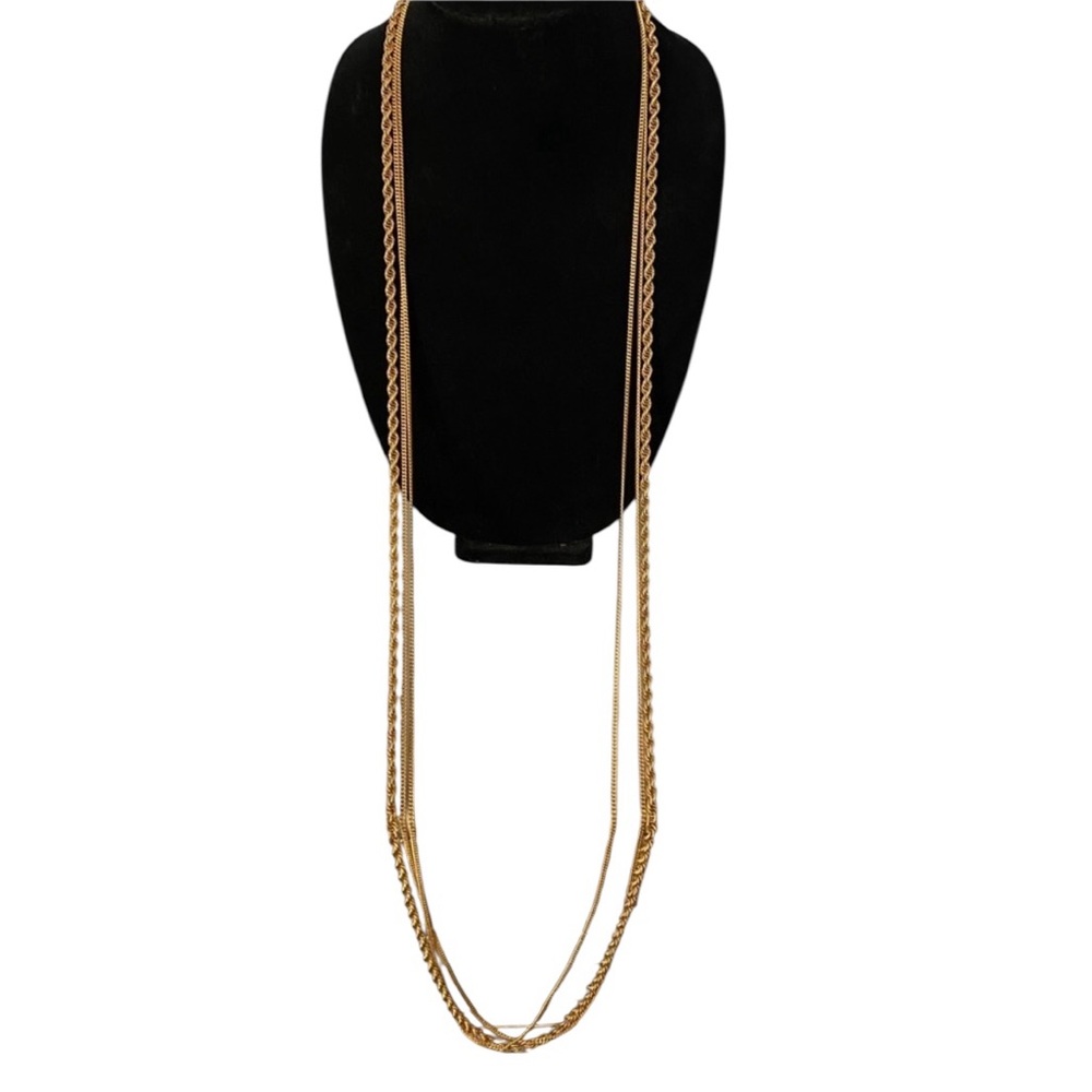 Vintage 1980’s 53” Monet Italian Link Necklace